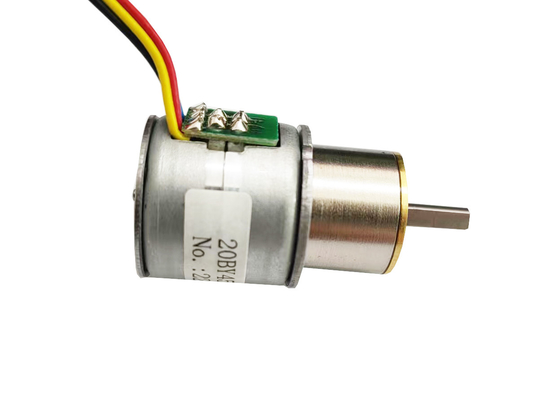 High Precision 20mm 12v DC Micro Gear Stepper Motor 2 Phase 4 Wire