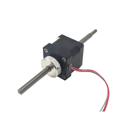 35mm hybrid linear stepper motor NEMA14 non-captive through going shaft with manual nut