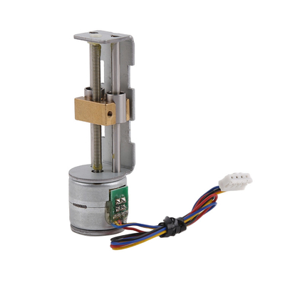 20mm Slider Stepper Motor With 18°/Step Angle And Brass Slider Double Linear Bearings